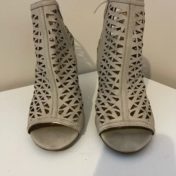 LC Lauren Conrad Holli Nude High Heel Sandals Women  Size 10 US - Picture 3 of 6